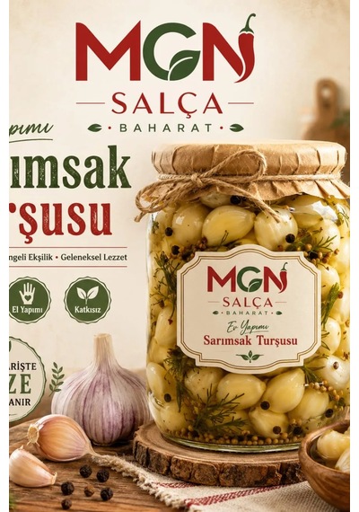 Mgn Ev Yapımı Sarımsak Turşusu 1 Kg