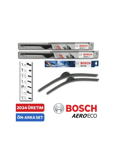 Nissan Juke Ön Arka Silecek 2010-2018 Bosch Aeroeco-Rear