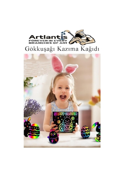 Sihirli Gökkuşağı Kazıma Kağıdı A4 5 Yaprak 1 Paket 20x30 Cm Siyah Sihirli Kağıt Rainbow Paper
