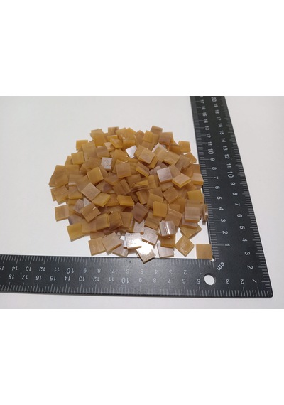 Kapiçino Kare Vitray Cam Mozaik Taşı - Sanatsal Mozaik İçin Yaklaşık 10 X 10 Mm