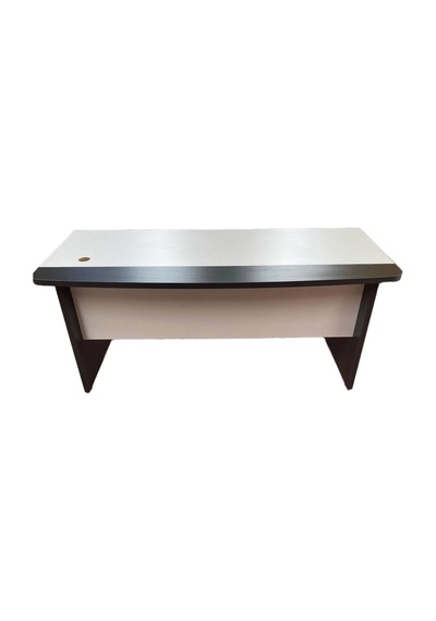 Adel Modern Ahşap Ve Antrasit Çalışma Masası - Beyaz/antrasit - 160x80x75 Cm