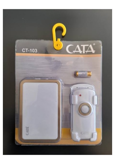 Kablosuz Kapı Zili Ve Pilli Hasta Çağrı Cihazı Dijital Sinyal Zil Seti-cata Ct-103
