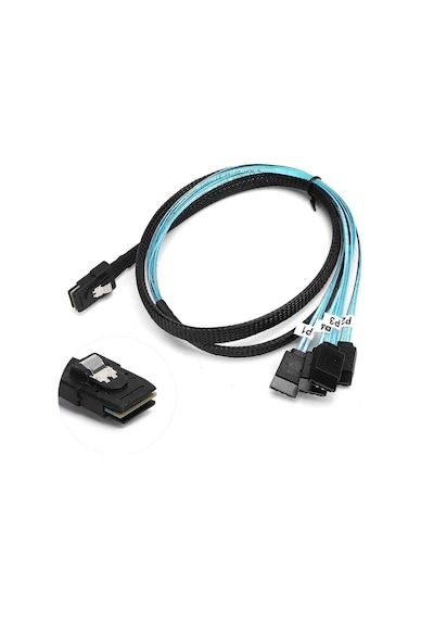 Mini-sas-sata-4-sata Kablo, Yüksek Frekanslı Mini-sas-sata Ters Kablo, 36 Kutuplu, Farklı Boyutlardaki Sabit Diskler İçin