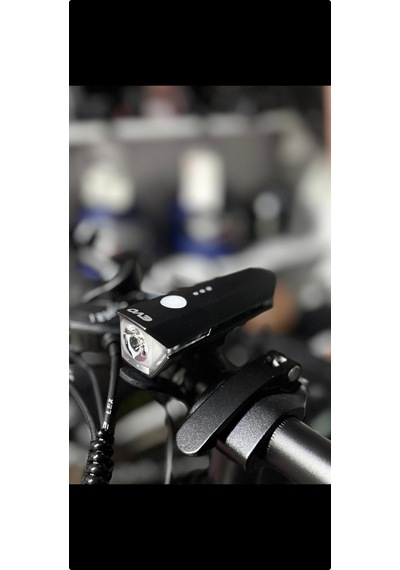 Bike Sky Evo 300 Lümen Bisiklet Ön Far Aydınlatma Şarjlı Type Kablo Uyumlu Siyah