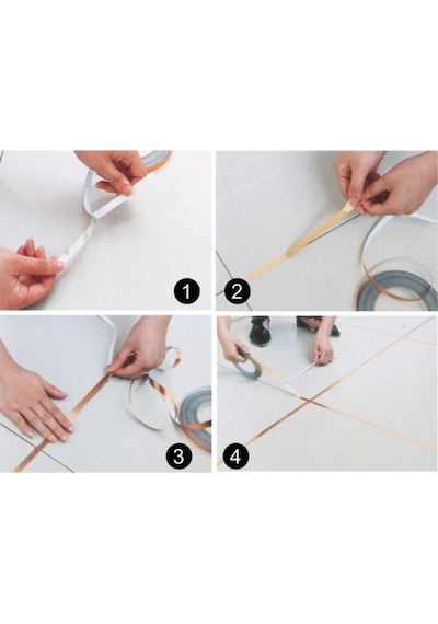0.5 Cm 50 Metre Gri Fayans  Arası Şerit Bant Diğer