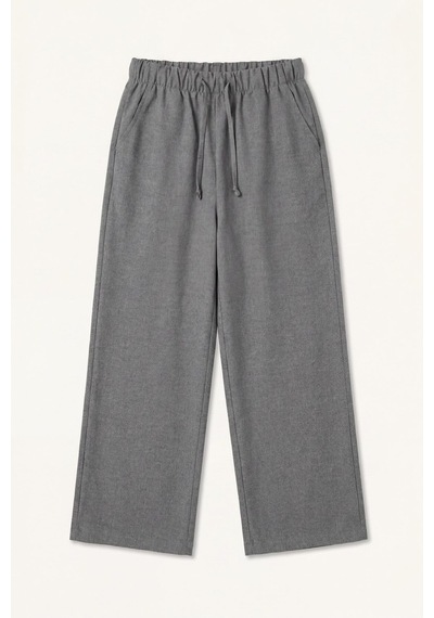 Defacto Wıde Leg Pantolon Kız Çocuk H9663a826augr198 Gri-gr198