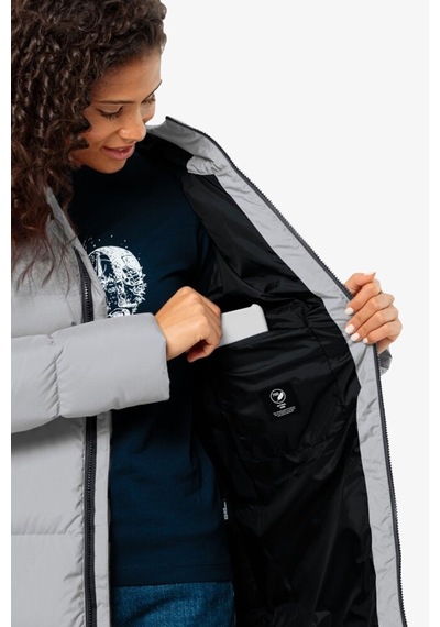 Jack Wolfskin Frozen Lake Coat W Kadın Gri Mont 1206132-6315