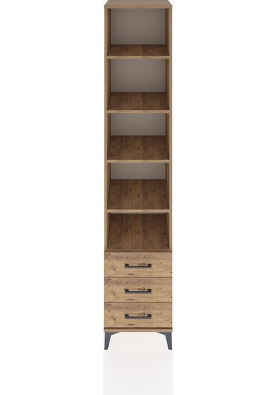 Hyperion Dolap 5 Raflı 3 Çekmeceli 44x44x221 Çam-çam Çam