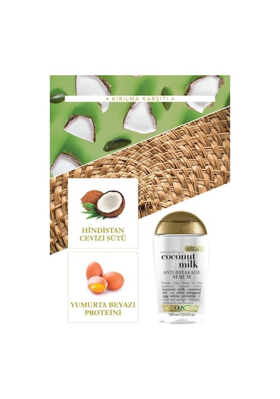 OGX Besleyici ve Kırılma Karşıtı Coconut Milk Serum 100 ML