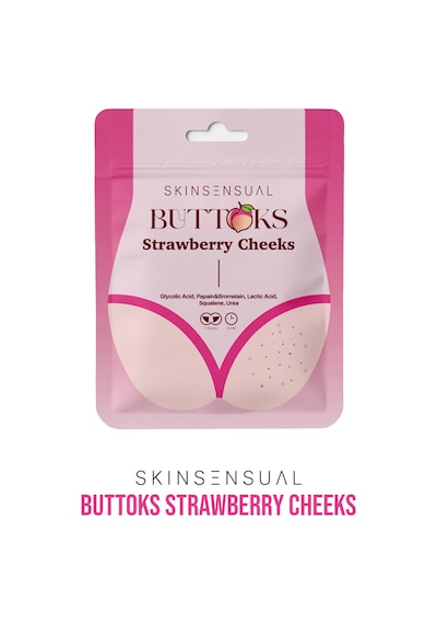 Skin Sensual Buttoks Strawberry Cheeks Vücut Maskesi | Çilek ve Tavuk Derisi Görünümüne Elveda | 2 Parça