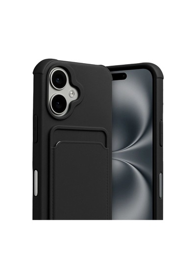 Apple iPhone Uyumlu 17 Kelvin Kartvizitli Silikon - Siyah Diğer
