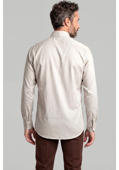 Bisse Casuel Regular Fit Spor Pamuk Bej Erkek Gömlek Gmgbr2023001 D07