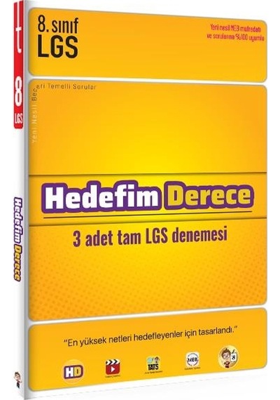 Tonguç LGS 8. Sınıf Hedefim Derece Denemeleri