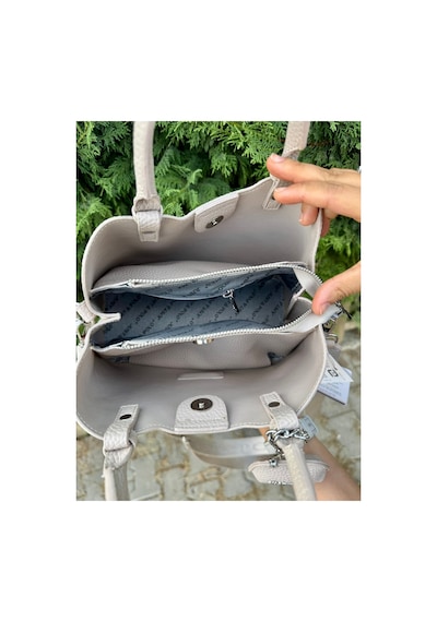 Just Polo Kadın Orta Boy Ayarlanabilir Askılı Lüks El & Omuz Çantası Shoulder Bag Ebat : 28 X 20 Cm Krem 30378871