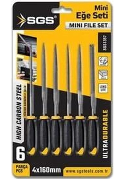 Sgs 1357 Eğe Üçgen Mini Seti 6 Parça 4 160mm