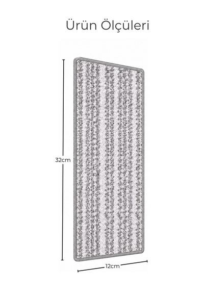 2 Adet Sprey Mop Yedek Başlık - 32x12 Cm Yıkanabilir Mikrofiber Temizlik Pedi