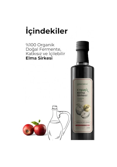 Greenlabel Organik Elma Sirkesi 500 ML