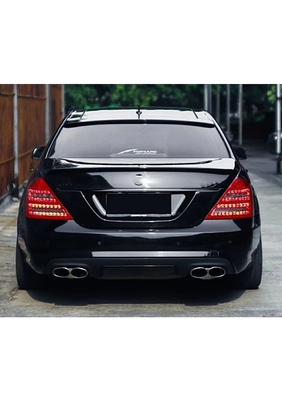 Mercedes S W221 Bagaj Üstü Spoiler Parlak Siyah Spoyler Plastik İthal