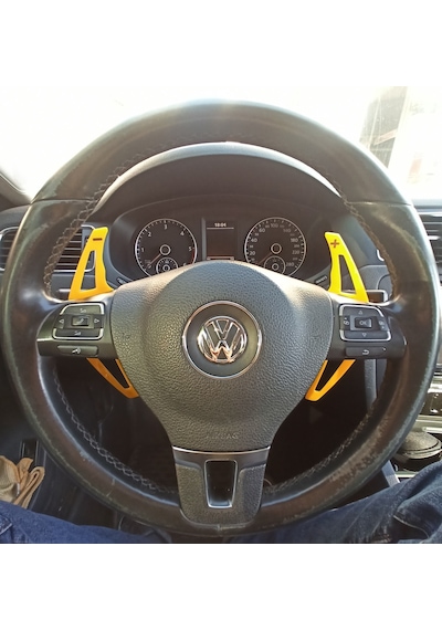 Volkswagen Fox F1 Kulakçık Pedal Shift Sarı Pleksi