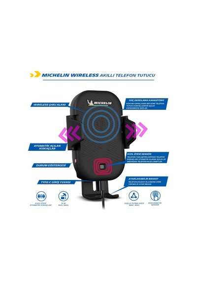 Michelin Mc33368 Wireless Telefon Şarj Cihazı Ve Dokunmatik Akıll (551618789)