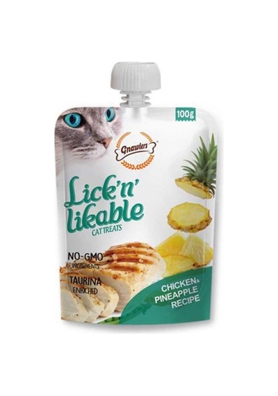 Gnawlers Tavuk Ve Ananaslı Krema Kedi Ödül Maması 100gr