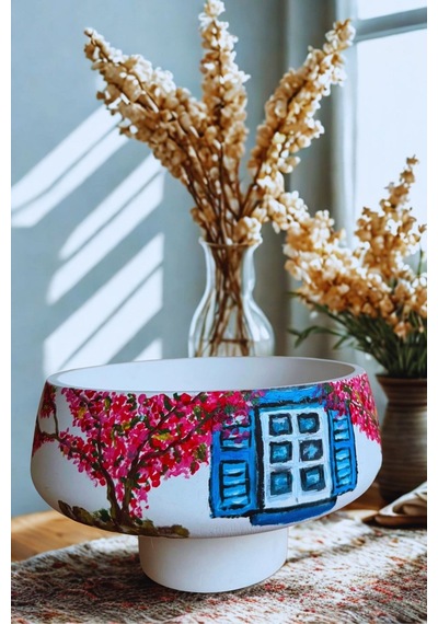 Technow Home 18x5,5cm Dekoratif Orta Sehpa Çok Amaçlı Sunumluk Kase