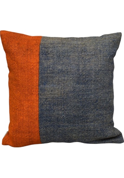 Zehra Abla Halı Yeni El Dokuma Patchwork Kırkyama Dekoratif Kilim Kırlent Yastık Kılıfı 6454 Çok Renkli