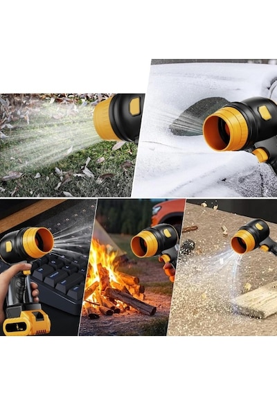 24v Li-ion Üfleyici Güçlü Fan Siyah