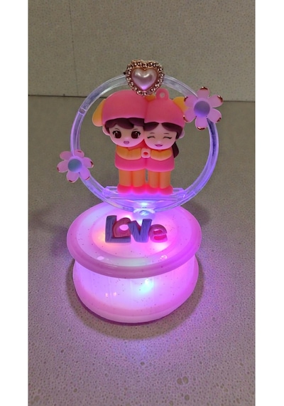 Sevgililer Gününe Özel Sevgili Love Fanus Işıklı Hediyelik Doum Günü Boyut:12cm 8cm