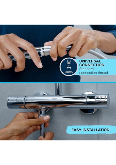 Grohe Vitalio Start 110 El Duşu, 1 Akışlı Yağmur Duşu, 110mm Yuvarlak Duş Başlığı, Kireç Önleyici Sistem, K Diğer
