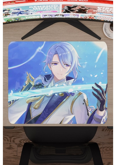 Ayato Genshin Impact Anime Gacha V3 - 48x40 Xl Gaming Mouse Pad Fare Altlığı