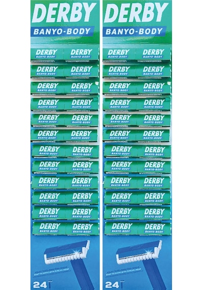 Derby Banyo - Body Tıraş Bıçağı Kartela 2 x 24'lü