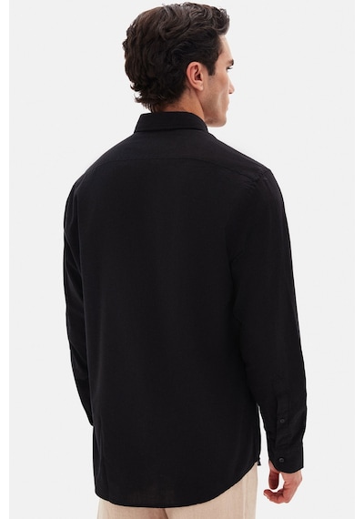 D'S Damat Ds Damat Comfort Siyah Düğmeli Yaka Rahat Kesim Keten Görünümlü %100 Pamuk Gömlek 2HC02ORT64265 Siyah D'S Damat Ds Damat Comfort Siyah Düğmeli Yaka Rahat Kesim Keten Görünümlü %100 Pamuk Gömlek 2HC02ORT64265 Siyah