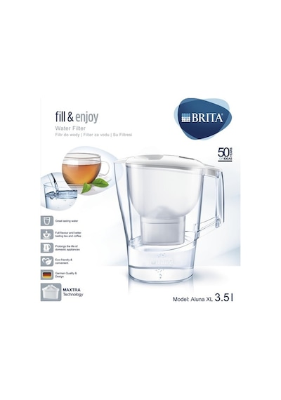 BRITA Aluna Xl 3.5 Lt Filtreli Sürahi Su Arıtma Beyaz