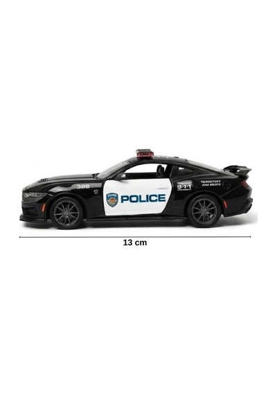 Polis Arabası Metal Çek Bırak Oyuncak Araba 1:38 Ölçek Kapıları Açılan Model Araç Çok Renkli