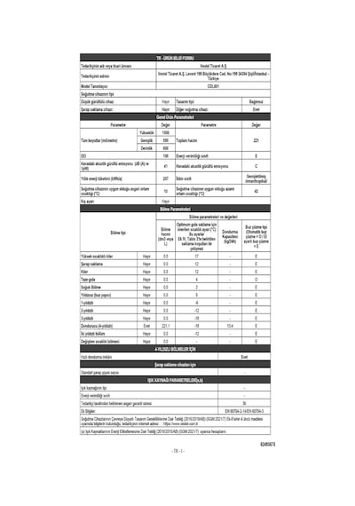 Vestel CDL601 221 LT 4 Çekmeceli Dikey Derin Dondurucu