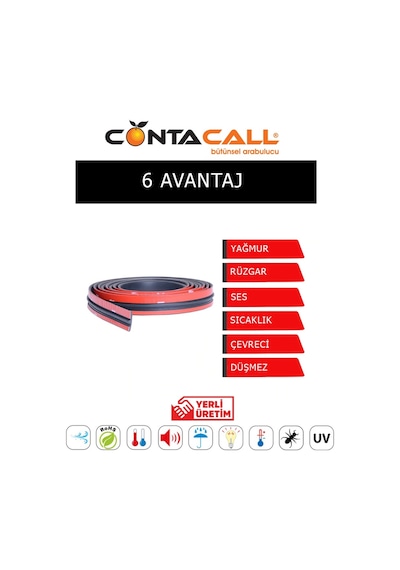 Universal Kenar Fitili, Bantli Pvc Conta, Ön Arka Cam Sunro... 492417829