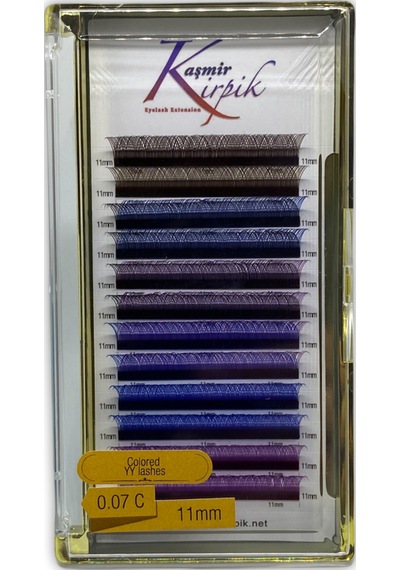 Kaşmir Y 0.07-C 11 MM Renkli Mix Kirpik