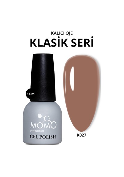 Momo Professional Kalıcı Oje K027 Sütlü Çikolata 14 Ml