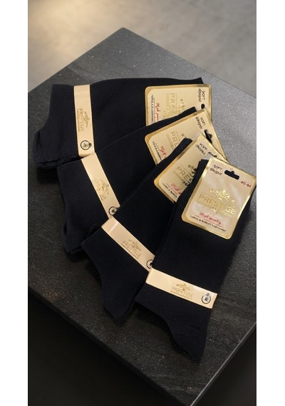 Noctissirius Erkek Siyah Soft Klasik Uzun Çorap 40-44 N. 4 Adet