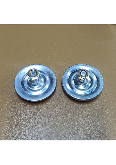 Yuvarlak Kırmızı Reflektör Saç Bağlantılı 6mm Vidalı 2 Adet
