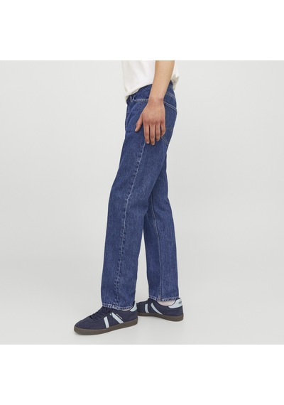 Jack & Jones Erkek Relaxed Fit Yüksek Bel Jean - Chris - 12258101 Blue Denim