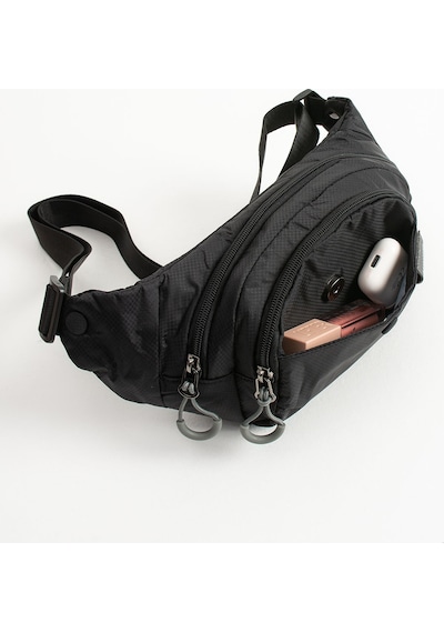Sanmorris Unisex Paraşüt Kumaş Suya Dayanıklı 3 Bölmeli Body Bag Sı-6036 Vizon