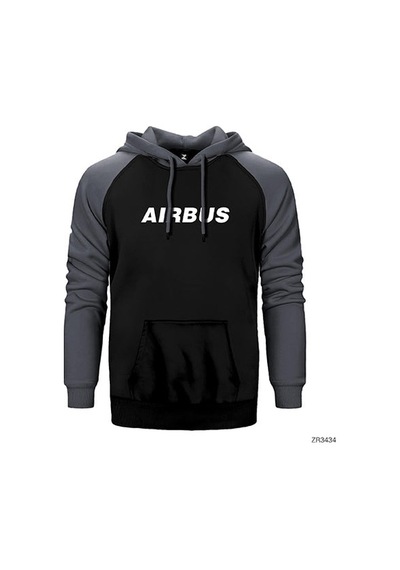 Airbus Kırmızı Renk Reglan Kol Sweatshirt / Hoodie
