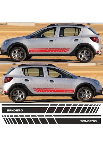 Dacia Sandero Yan Şerit Oto Sticker (288415879) Dacia Sandero Yan Şerit Oto Sticker (288415879)