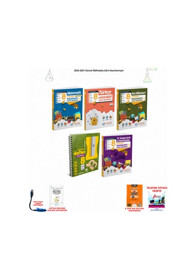 Çanta 8. Sınıf Lgs Tüm Dersler 165 5 Kitap Seti