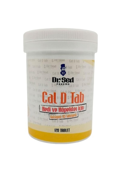 DR.SED Kedi ve Köpekler İçin Kalsiyum - D3 Takviyesi 120 tablet