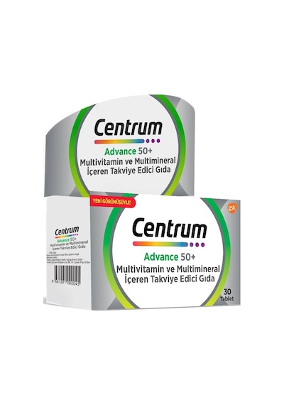Centrum Advance 50 Multivitamin 50 Yaş Üstü Tablet 30 x 3 Adet