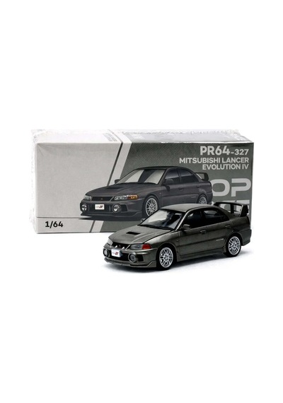 Pop Race Mitsubishi Lancer Evolution Iv 1:64 Diecast Model Car Rally Icon Pr64-0327