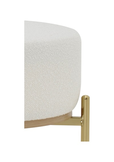 Vilinze Otto T1 21 Gold Ayak Teddy Fonksiyonel Sehpalı Puf Beyaz